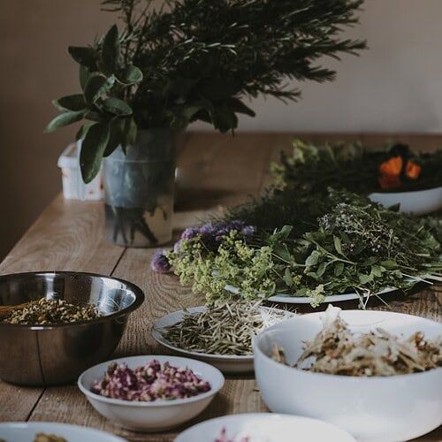 assorted vegetables on table