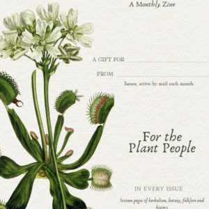 Printable Herbarium gift card